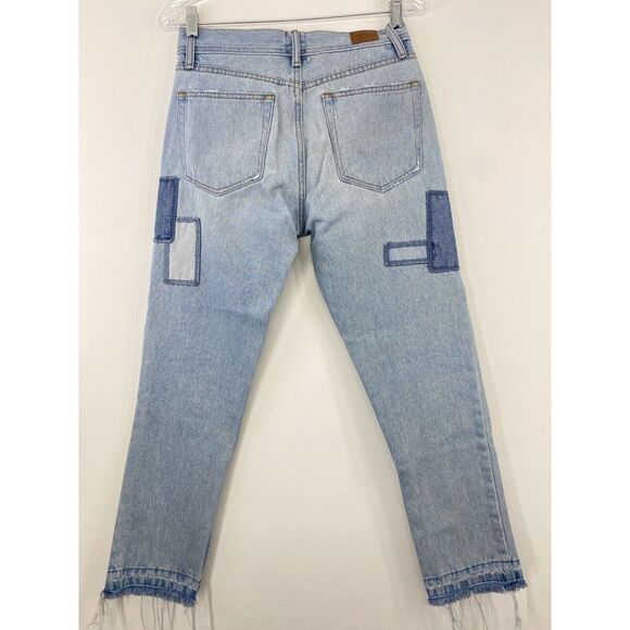 BDG Jeans Men's 28x27 Patchwork Urban Outfitters Dad Slim‎ Taper Fit Streetwear - Picture 3 of 6